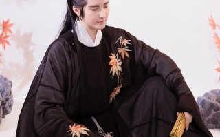 橙色披风汉服穿搭男士，橙色披风汉服穿搭男士图片
